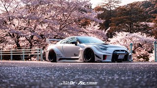 LBSILHOUETTE WORKS GT NISSAN 35GTRR Sakura Bloom X Fi EXHAUST Boom [upl. by Zetneuq752]