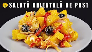 Salata orientala de post cu maioneza de mustar  un deliciu in peroadele de post si nu numai [upl. by Loredo663]