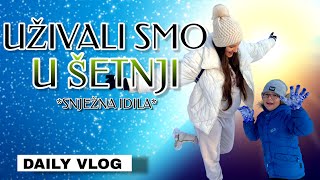 UŽIVALI SMO U ŠETNJI KROZ GRAD  SNJEŽNA IDILA  dnevni vlog [upl. by Newmark658]