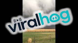 Tornado footage near Rochelle IL  ViralHog [upl. by Ellery]