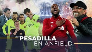 Pesadilla en Anfield los goles del Liverpool 4  Barça 0 [upl. by Yengac448]