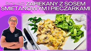 Kasia Gotuje Keto  Schab zapiekany z sosem śmietanowym i pieczarkami [upl. by Trebeh]