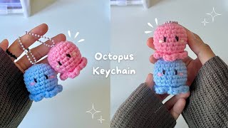 Octopus Keychain Crochet  Kyomicraft [upl. by Imalda]