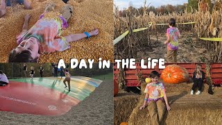 FIRST TIME AT THE PUMPKIN PATCH 2024  TRAPPED IN A CORNMAZE amp DROWNING IN CORN  VLOG 163 [upl. by Kirre]