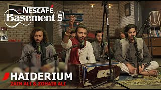 HAIDERIUM  Zain Ali amp Zohaib Ali  NESCAFÉ Basement Season 5  New Qawwali 2019 [upl. by Argella]