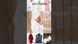 BATH ROBES 🤍 ancfabrics soft bathrobe hotels luxury bathlinen cotton [upl. by Kcireddor319]