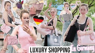 LUXURY SHOPPING IN GERMANY 🇩🇪 CHANEL DIOR HERMES LOUIS VUITTON amp SWEETS SHOPPING 💖 LINDIESS [upl. by Shult910]