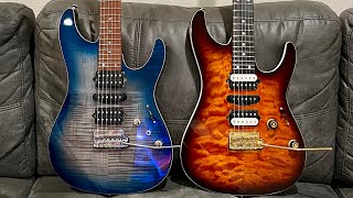 Ibanez AZs Compared Prestige AZ2407F vs Premium AZ47P1 [upl. by Ecilahc166]