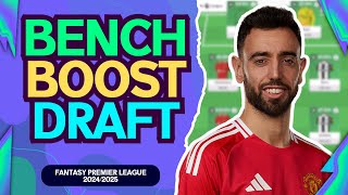 BENCH BOOST DRAFT FPL  FANTASY PREMIER LEAGUE TIPS 202425 [upl. by Yborian]