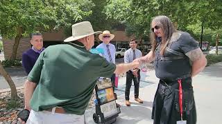 Jehovahs Witnesses outside American Atheists National Convention [upl. by Llain775]