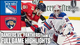 New York Rangers vs Florida Panthers Game 6  NHL Eastern Conference Final  Full Game Highlights [upl. by Yezdnil]