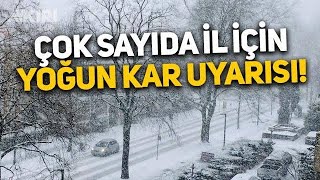 Doğu Bölgelerde Yoğun kar Yağışı Etkili Olması bekleniyor 🌧️⛈️🌨️❄️⚠️ [upl. by Colver]