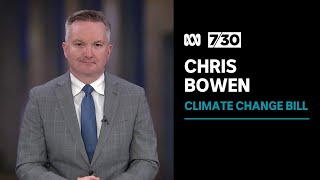 Chris Bowen says the worlds climate emergency is a jobs opportunity for Australia  730 [upl. by Westberg700]