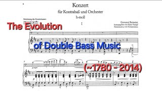 The Evolution of Double Bass Music 17802014 [upl. by Eadwina]