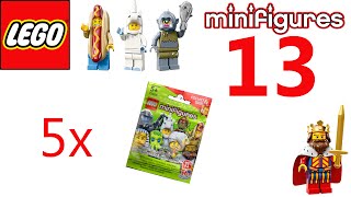 Lego Minifiguren Serie 13  5 Booster  Opening  Unboxing [upl. by Carlick451]