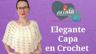 Elegante Capa tejida a crochet [upl. by Alpert]