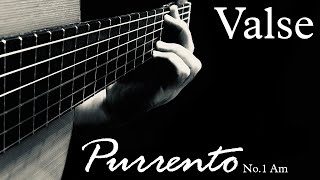 Solo Guitar  Valse   Purrento No1 Am By Alireza Tayebi [upl. by Irovi]