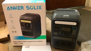 ANKER SOLIX C300 AC Power Station unboxing [upl. by Hahnert]