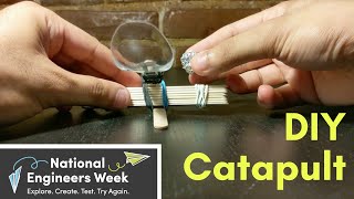 DIY Popsicle Stick Catapult — STEAM Challenge for Kids [upl. by Salli]