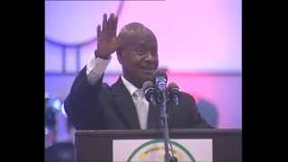 President Museveni speaks at RPF 25th Anniversary Dinner December 2012 [upl. by Lybis166]