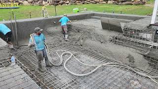 Shotcrete pool construction for Camden country pools Australia [upl. by Ilellan277]