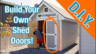 How to build shed doors How To Build A Shed ep 20 [upl. by Ecyar690]