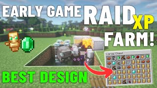 Early Game Minecraft Raid Farm 121 Tutorial [upl. by Ashlie]