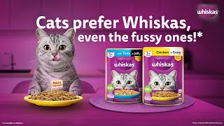 WHISKAS  Cats Prefer Whiskas even the fussy ones [upl. by Rice]