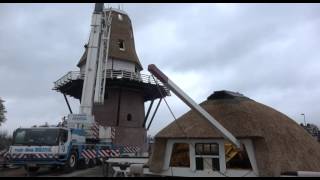 bouw nieuwe molen Kootwijkerbroek [upl. by Fronniah]