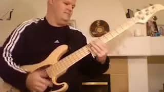 Funky Slap bass solo Darrell Craig Harris Cirque du Soleil ZED  Tokyo CORT GB75 bass guitar [upl. by Aleihs]