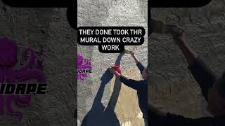 They took down KingVon mural in Chicago oblock after Lil durk Arrest duet hiphopartist [upl. by Etnoled]