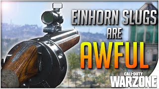 Einhorn Revolving Shotgun Slugs in Warzone  One of the Worst Shotgun Setups [upl. by Nyllaf]