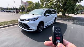 How To  Remote Start Toyota Sienna Hybrid wheelchair Accessible [upl. by Ellis]