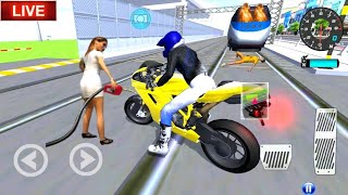 NEW Yellow 🟡 Motor 🛵 in the Highway 🛣️ 3D Driving Class Simulator ZZZ Gaming [upl. by Anis]