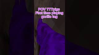 POV tttpigs First time playing gorilla tag gorilla vr gorillatag [upl. by Hamfurd470]