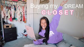 buying my DREAM CLOSET try on haul  online shopping [upl. by Nilla]