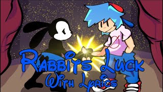 Rabbits Luck WITH LYRICS  VS OSWALD LYRICAL COVER  FT BonoanAnything amp Kokomi [upl. by Twedy940]