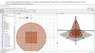 3D piirtäminen geogebralla e6 [upl. by Hrutkay]