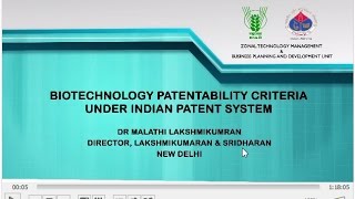 Biotechnology Patentability Criteria under Indian Patent System [upl. by Duarte]