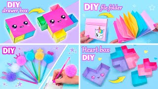 EASY CRAFT IDEAS  School Craft Ideas  DIY Craft School Hacks  Paper Crafts and more [upl. by Soisanahta971]