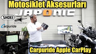 Motosiklet Aksesuarları Carpuride BMW Carplay Shoei Novatec 3  SENA Com ve Diğer Aksesuarlar [upl. by Meingoldas]