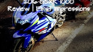 2016 GSXR 1000 First ImpressionReview ✔ [upl. by Aklim]