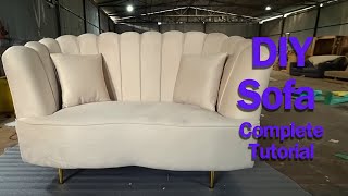 DIY Sofa Making From Frame to Finishing Touches  Complete Tutorial [upl. by Iras582]