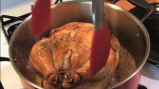 How to Make Poule Au Pot chicken in a pot  How to Finish Browning Chicken for Chicken in a Pot [upl. by Ddart]