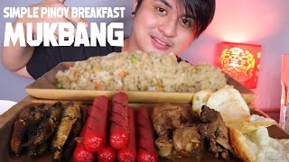 SIMPLE FILIPINO BREAKFAST MUKBANG [upl. by Alioz215]