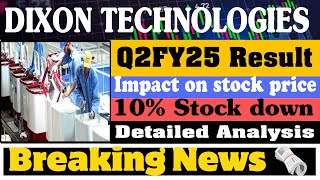 Dixon technologies q2 results  Dixon q2 result ls 2025  Dixon technologies share latest news yt [upl. by Pellegrini801]