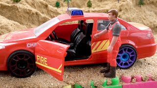 Bibo and funny collection of rescue toy car stories for kids [upl. by Yelsnik]