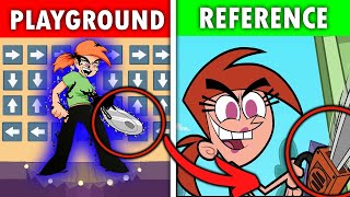 References in The Fairly OddParents  Friday Night Funkin Vicky amp Timmy OG VS New  FNF Mod [upl. by Manbahs]