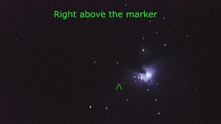 Now I filmed a flashing Anomoly with My 12 inch Dobsonian Telescope while viewing the Orion Nebula [upl. by Hermann]