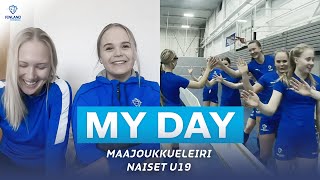 MY DAY U19 naisten maajoukkue – pelaajan leiripäivä [upl. by Jehoash]